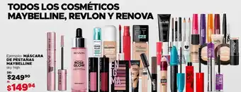 Todos los cosmeticos maybelline, revlon y renova