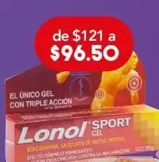 Farmacia San Pablo Lonol sport 30 g gel tubo clorhidrato de bencidamina 5 g oferta