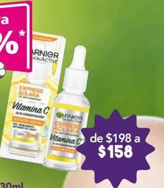 Farmacia San Pablo Garnier express aclara booster sérum suero anti-manchas con vitamina c 30 ml frasco gotero oferta