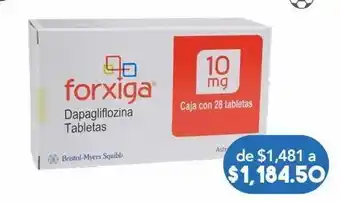 Farmacia San Pablo Forxiga 28 tabletas caja dapagliflozina propanodiol 10 mg oferta