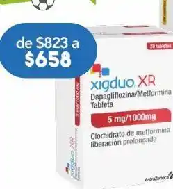 Farmacia San Pablo Xigduo xr 28 tableta caja depagliflozin 5 mg metformina 1000 mg oferta