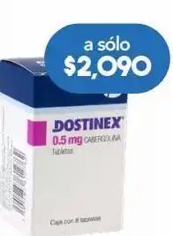 Dostinex 8 tabletas frasco cabergolina 0.5 mg