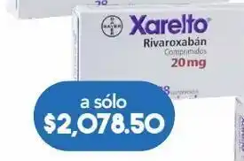 Xarelto 28 comprimidos caja rivaroxaban 20 mg