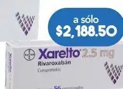 Farmacia San Pablo Xarelto 56 comprimidos caja rivaroxaban 2.5 mg oferta