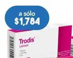 Trodis 30 tabletas caja letrozol 2.5 mg