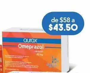 Farmacia San Pablo Omeprazol 20 mg aurax 30 cápsulas caja oferta