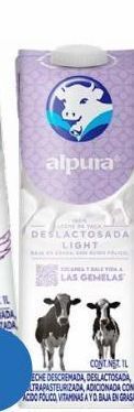 Farmacia San Pablo Alpura deslactosada light leche líquida 1 l líquido tetrapack oferta