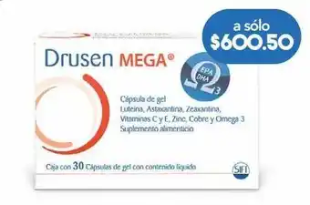 Farmacia San Pablo Drusen mega oral 30 cápsulas caja multivitamínico 100 g oferta
