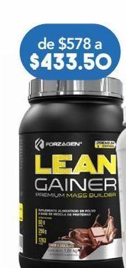 Farmacia San Pablo Forzagen lean gainer suplemento alimenticio en polvo sabor chocolate 1.81 kg polvo bote proteína 50 g oferta