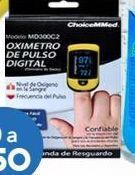 Farmacia San Pablo Choicemmed oxímetro de pulso digital (dedo) + funda de resguardo mod: md300c2 1 pieza caja oferta