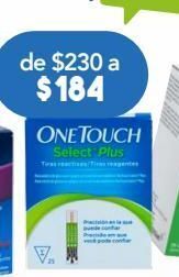 Farmacia San Pablo One touch select plus tiras reactivas 25 piezas caja oferta