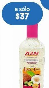Farmacia San Pablo Zuum gel antibacterial aroma limón-coco 250 ml gel envase oferta