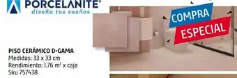 Sodimac Homecenter Piso cerámico 33x33 gama salmon 1.76 oferta