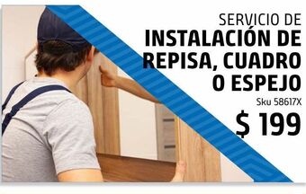 Sodimac Homecenter Instalación de repisa, cuadro o espejo oferta