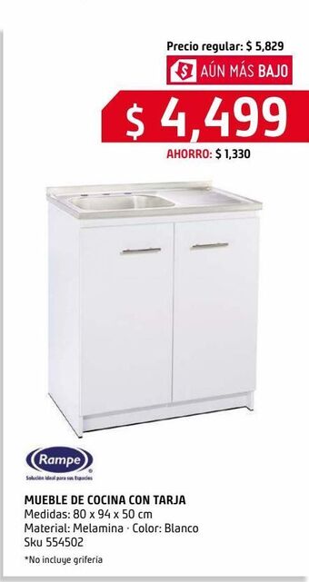 Sodimac Homecenter Mueble de cocina con tarja oferta