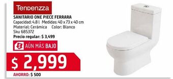 Sodimac Homecenter Sanitario wc one piece ferrara oferta