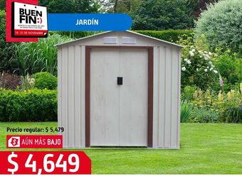 Sodimac Homecenter Bodega exterior jardín 201 x 121 x 190 cm oferta