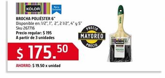 Sodimac Homecenter Brocha poliéster 6" oferta