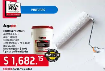 Sodimac Homecenter Pintura topex oferta