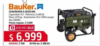 Sodimac Homecenter Generador a gasolina oferta