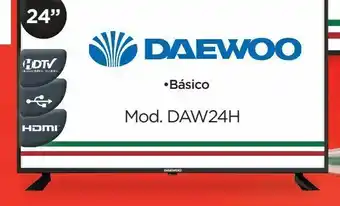 Chedraui Smart tv daewoo 24" oferta