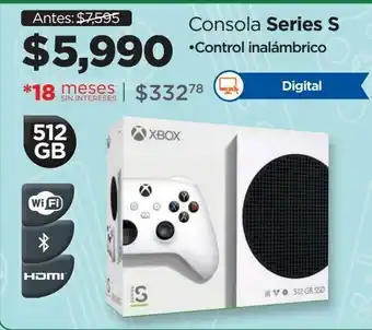 Consola series s xbox