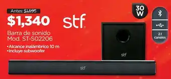 Chedraui Barra de sonido sft oferta