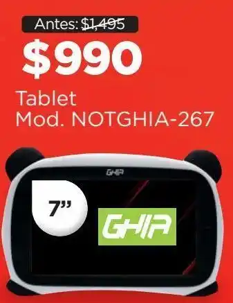 Chedraui Tablet ghia oferta