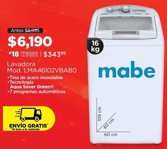Chedraui Lavadora mabe oferta