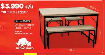 Chedraui Desayunador home strong rhino oferta