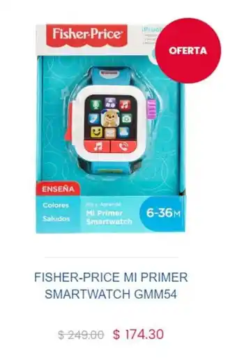 Juguetibici Fisher-Price MI Primer smartwatch GMM54 oferta