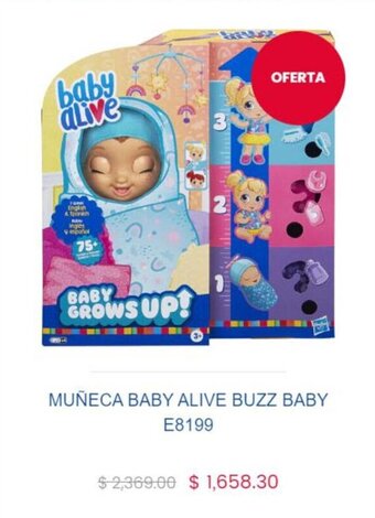 Muñeca Baby Alive Buzz Baby E8199
