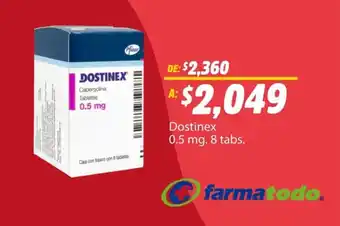 Dostinex 0.5mg 8 tabs.