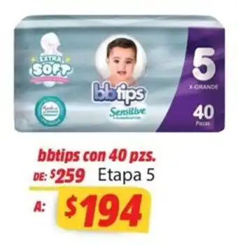Farmacias Unión Bbtips con 40 pzs Etapa 5 oferta
