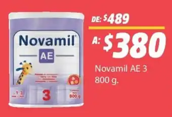 Farmacias Unión Novamil AE 3 800g oferta