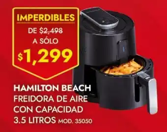 Chapur Hamiton Beach Freidora de Aire con Capacidad 3.5 litros oferta