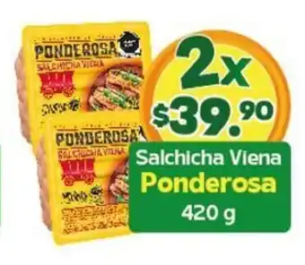 Salchicha Viena Ponderosa 2 x 420g