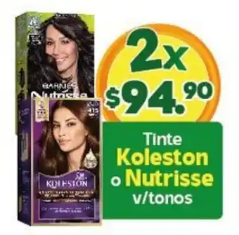Tinte Koleston o Nutrisse v/tonos 2s