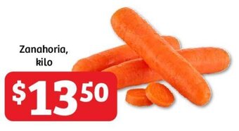 Soriana Híper Zanahoria, kilo oferta