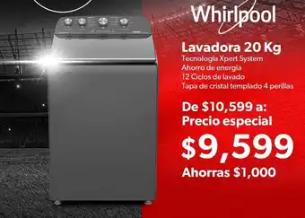 Sam's Club Whirlpool Lavadora 20kg oferta