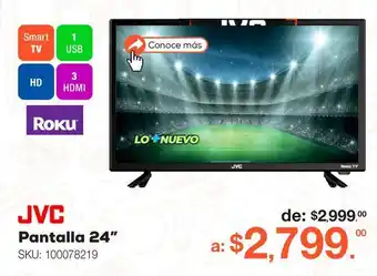 RadioShack Pantallas jvc 24" oferta