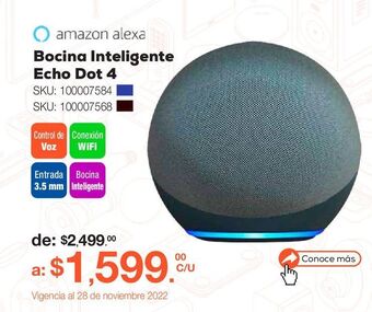 RadioShack Amazon echo alexa 4ta generación / azul oferta