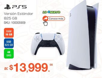 RadioShack Consola playstation 5 / 825 gb ssd / blanco oferta