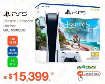 RadioShack Consola playstation 5 estándar / hdr / 825 gb ssd / blanco con negro oferta