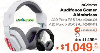 RadioShack Audífonos gamer alámbricos astro a10 2da generación / ps5 multiplataforma / blanco oferta