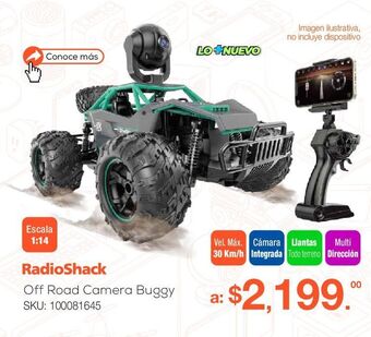 RadioShack Vehículo a control remoto con cámara recargable radioshack / escala 1:14 / gris con verde oferta