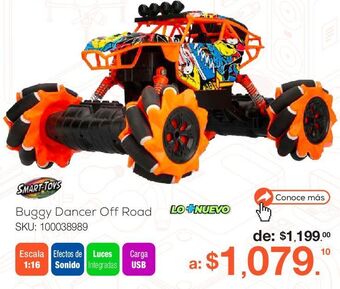 RadioShack Carro de control remoto smart toys buggy dancer off road / naranja con negro oferta