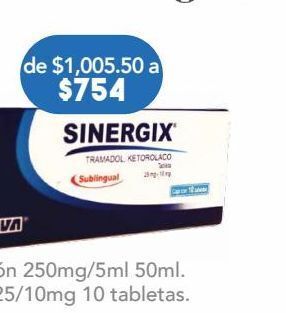 Sinergix tramadol ketorolaco capsulas