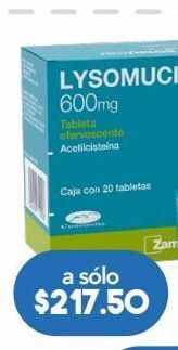 Farmacia San Pablo Lysomucil efervescente 20 tableta caja oferta