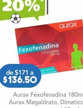 Farmacia San Pablo Clorhidrato de fexofenadina 180 mg oferta